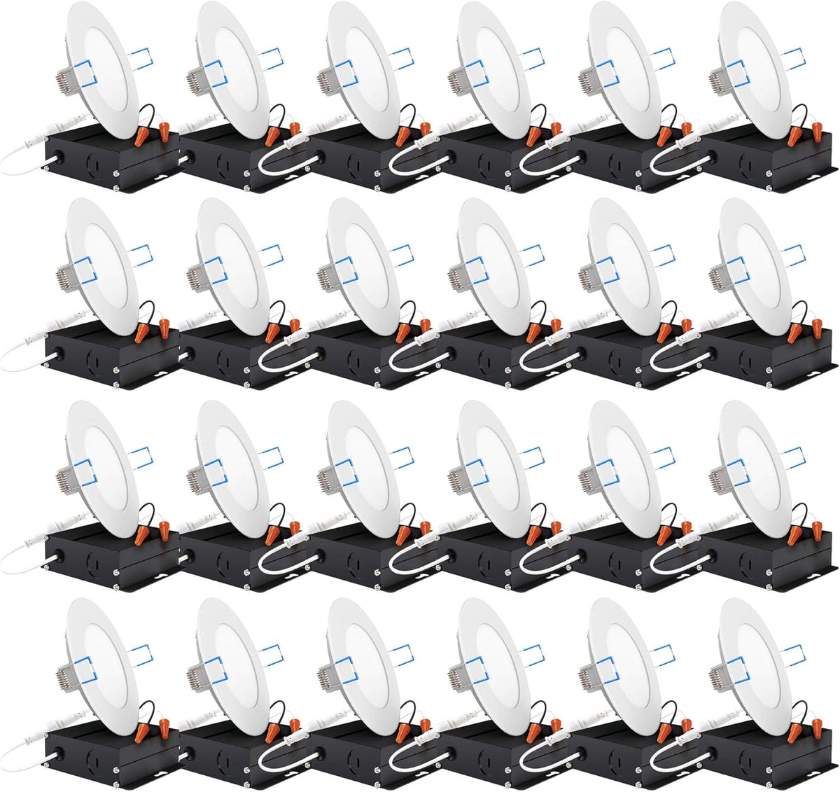 24 Pack 6 Inch LED Recessed Lighting 3000K Dimmable Q437367