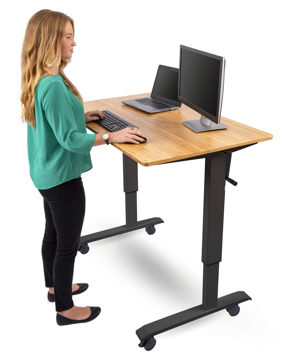 Crank Adjustable Height Standing Desk D324