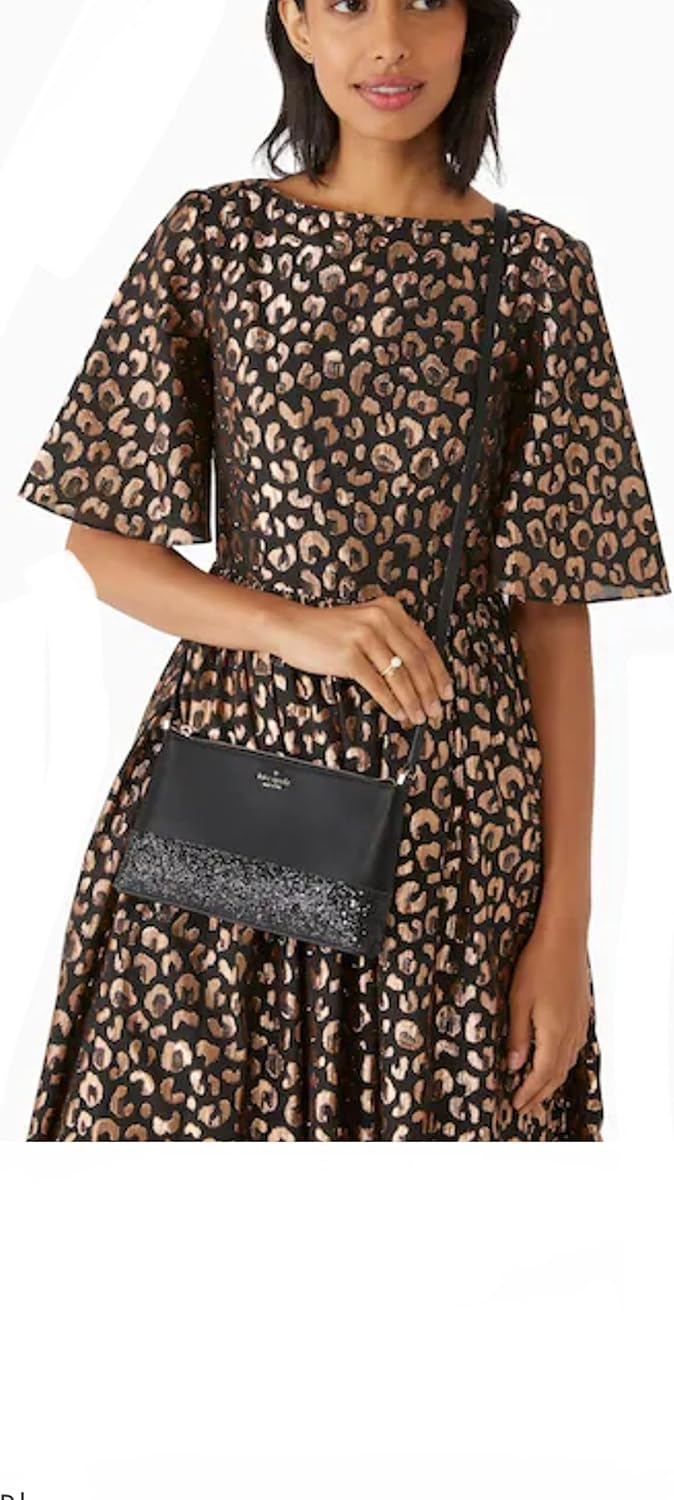Black Glitter Crossbody O8219