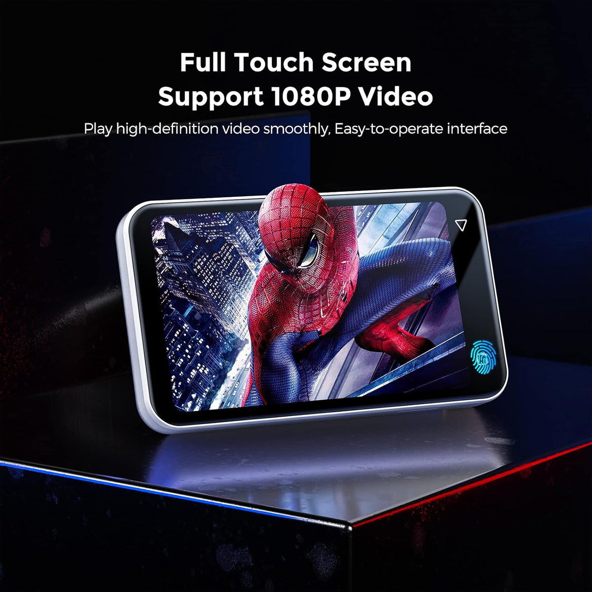4.0" Full Touchscreen MP3 Player with Bluetooth, Speaker, Voice Recorder R6504