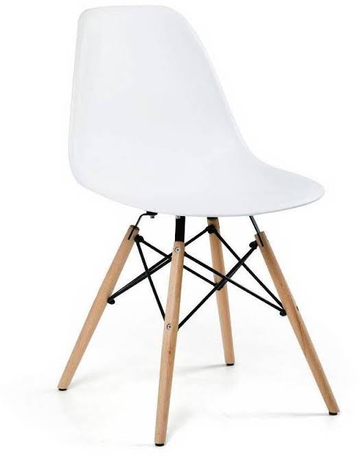 White Side Chair, Set of 4 P431