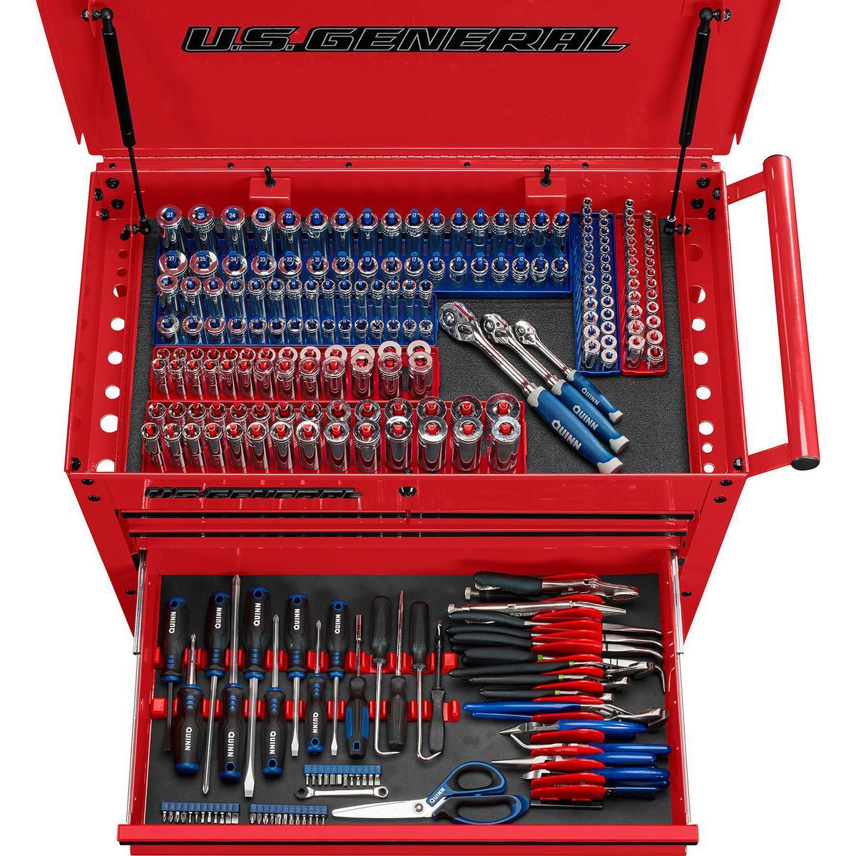 Red 4-Drawer Tech Cart V575