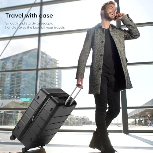 20 Inch Hardside Expandable Carry-On Luggage with Spinner Wheels T16371