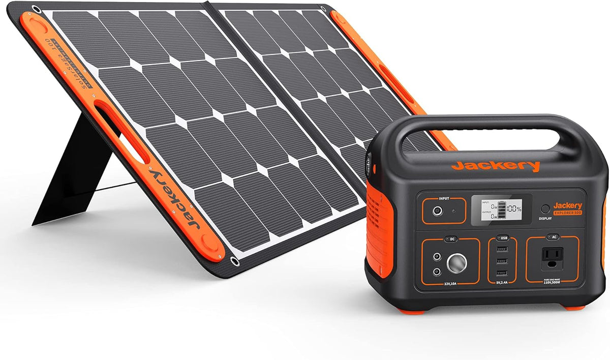 518Wh Solar Generator with Solar Saga 100 R690085