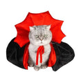Red Black Vampire Cape Cloak Pet Cat Adjustable Cosplay Set C116373