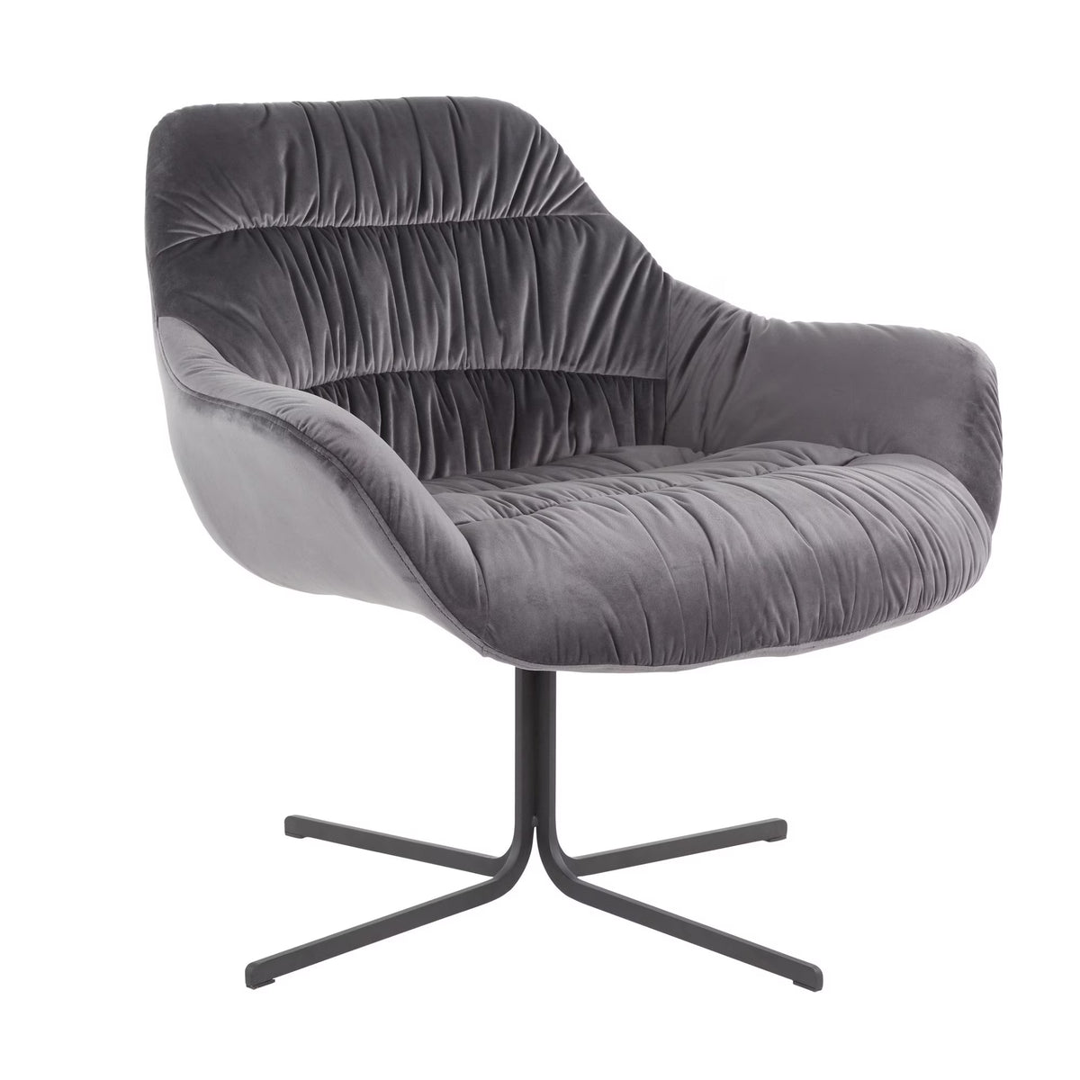 Black/Gray Swivel Lounge Chair X272903