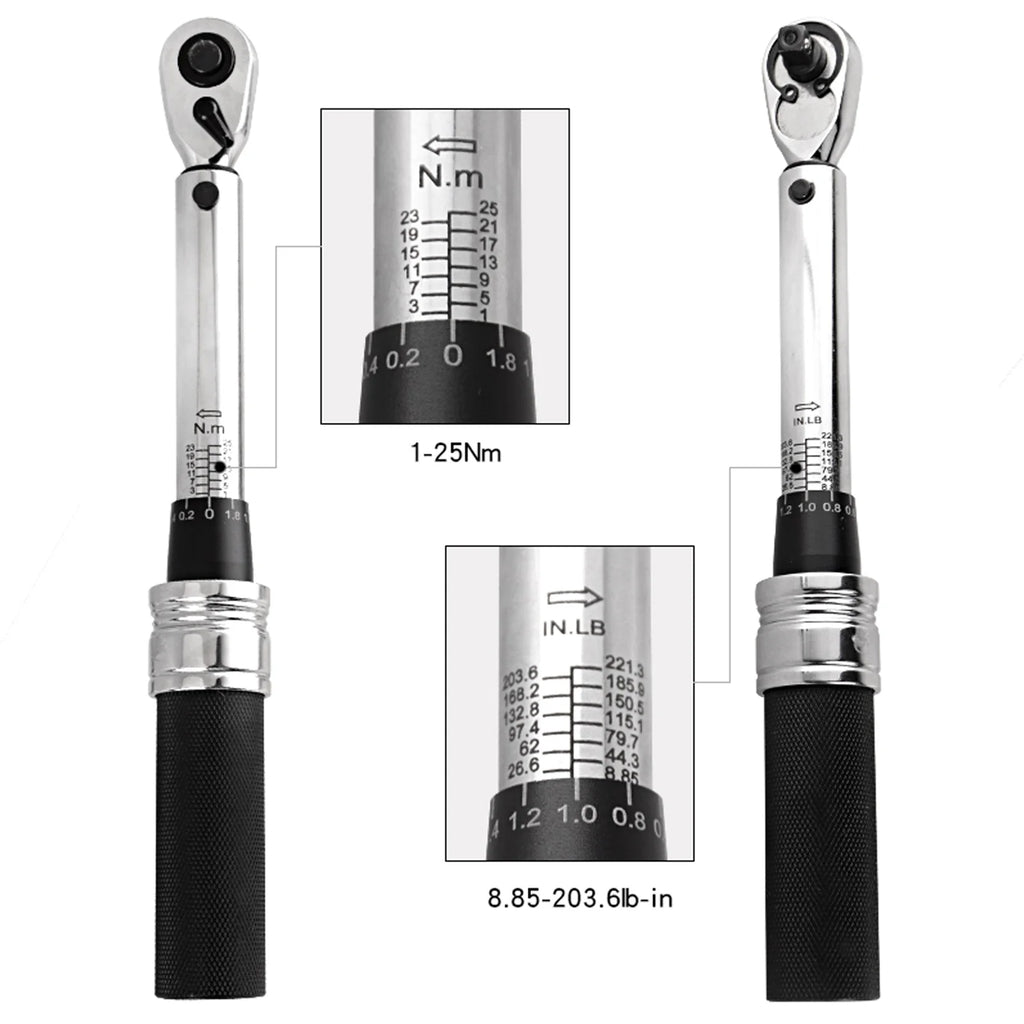 14" 1-25Nm Adjustable Bike Torque Wrench Set N54606
