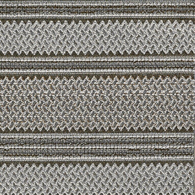 5' x 8' Grey Geo Area Rug T20127