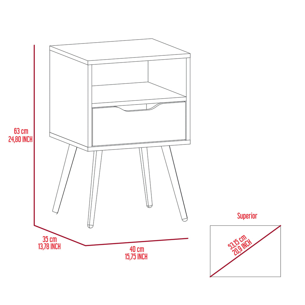 Nightstand Dark Walnut N843817