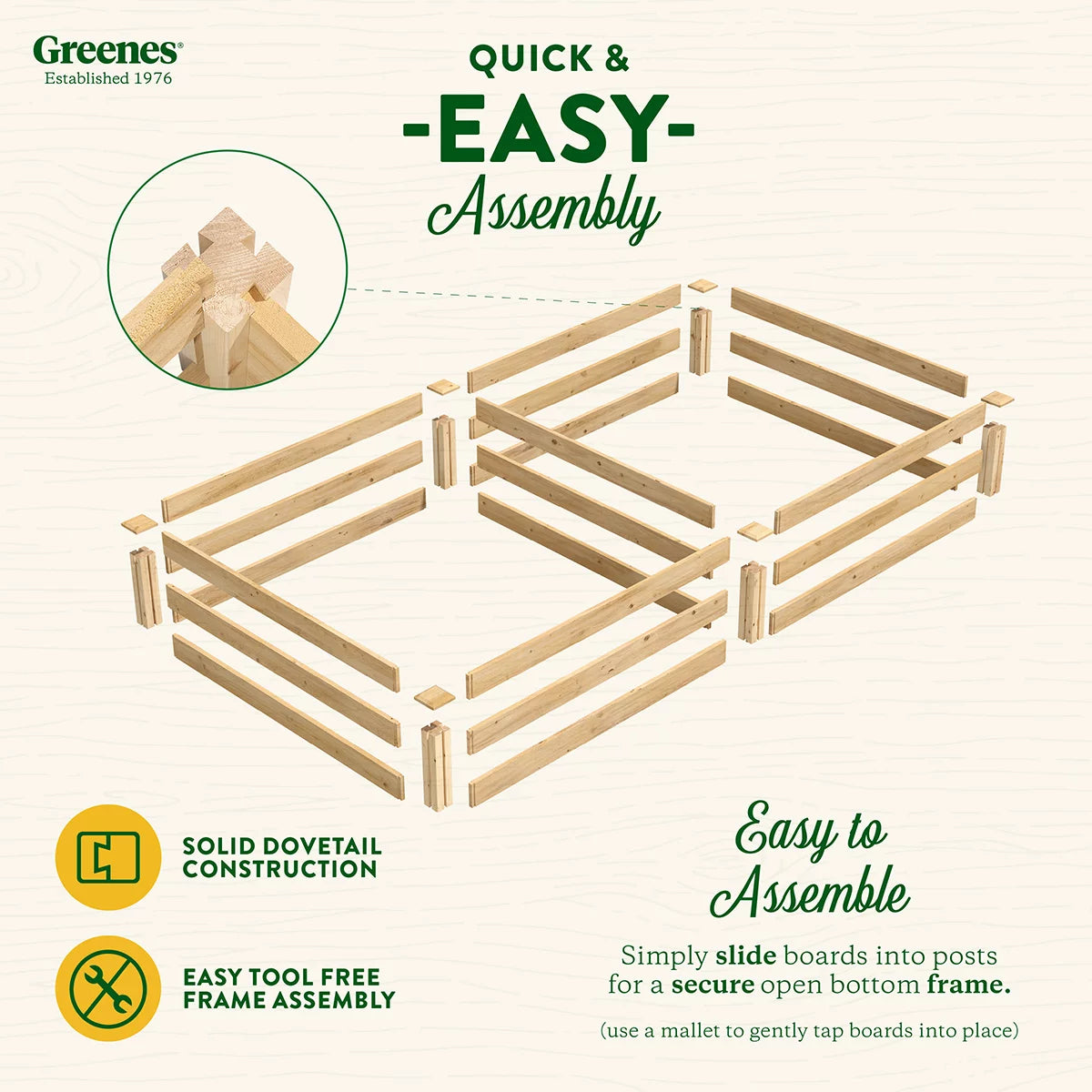 Beige Cedar Raised Garden Kit M39974