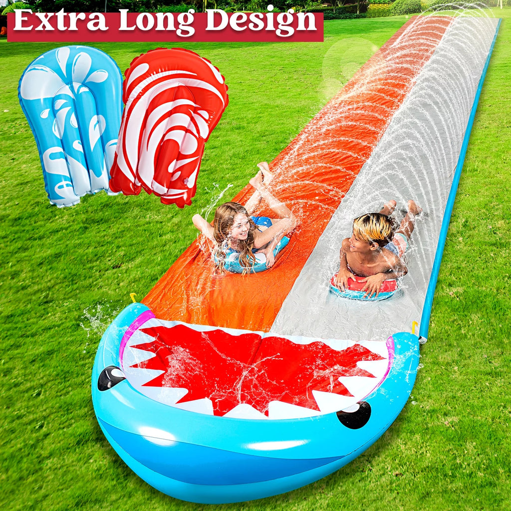 22.5ft Water Slide and 2 Bodyboards with Sprinkler O852623