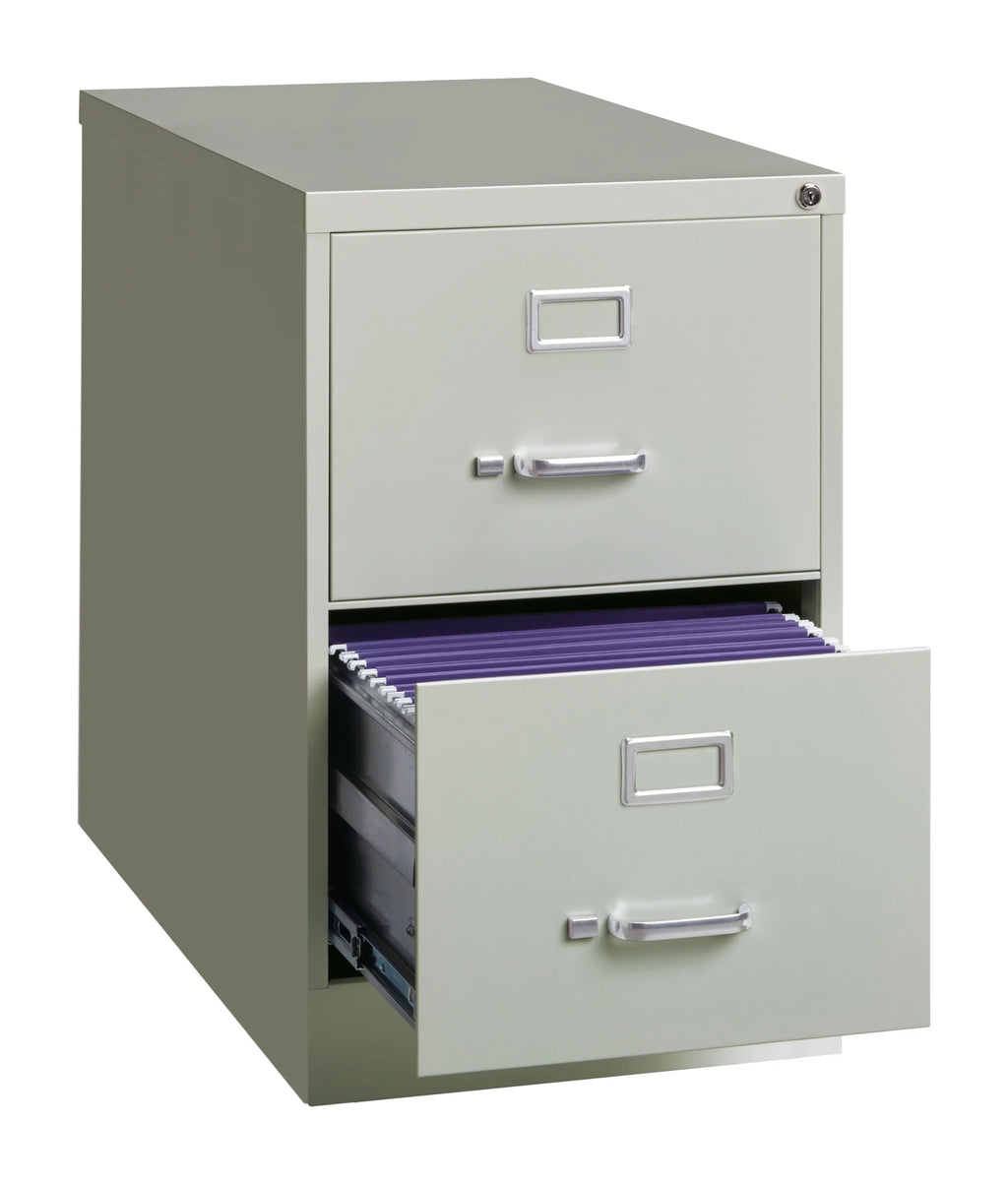 26.5" Deep 2 Drawer Metal Vertical File Cabinet F31426