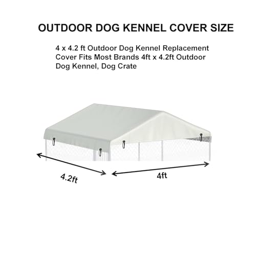 10' x 10' Black Waterproof Oxford Cloth Dog Kennel Cover J602