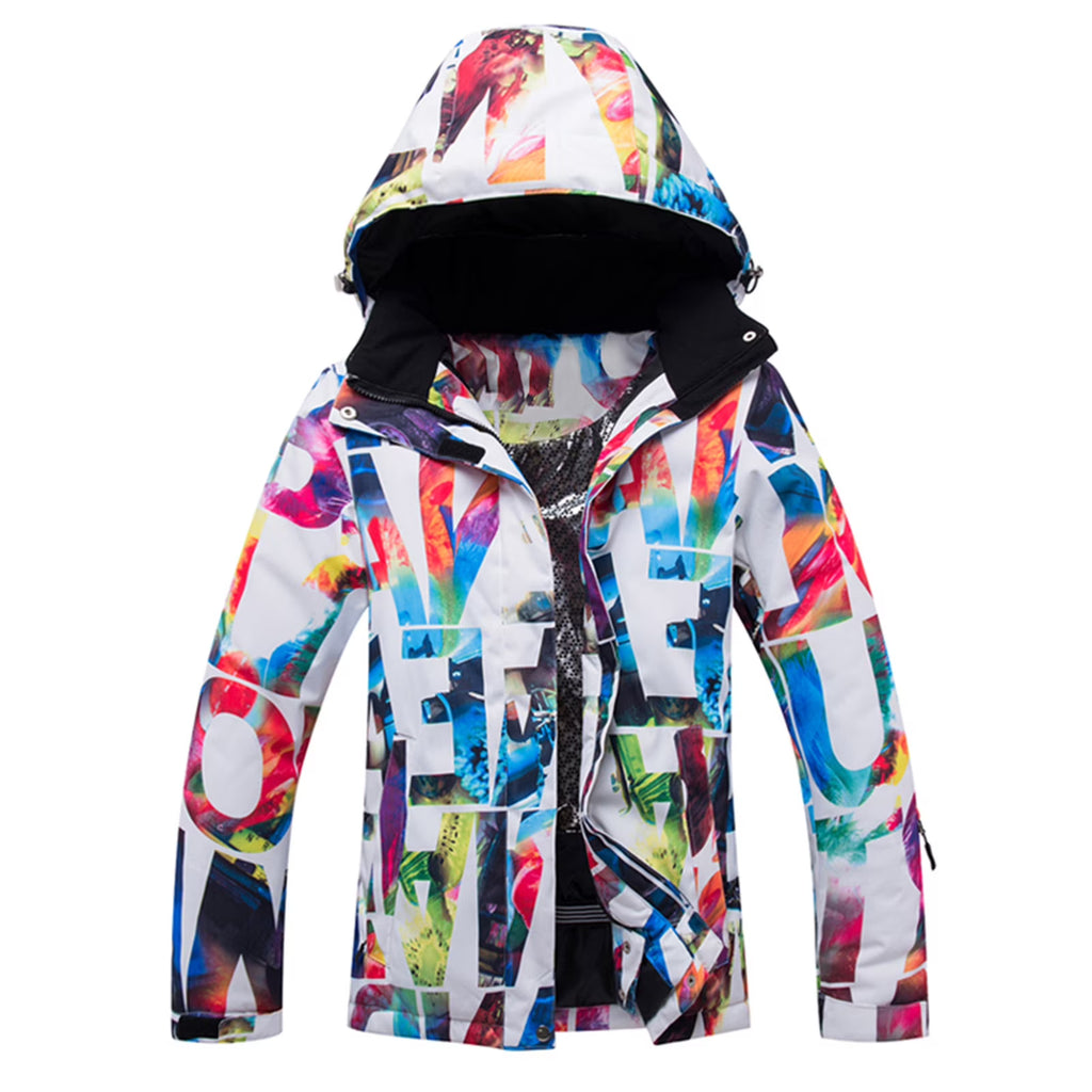 Women Snowboard Jacket Windproof Waterproof Warm Coat Z886975