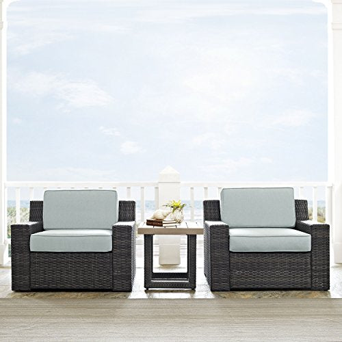Brown Outdoor Wicker Side Table H3556