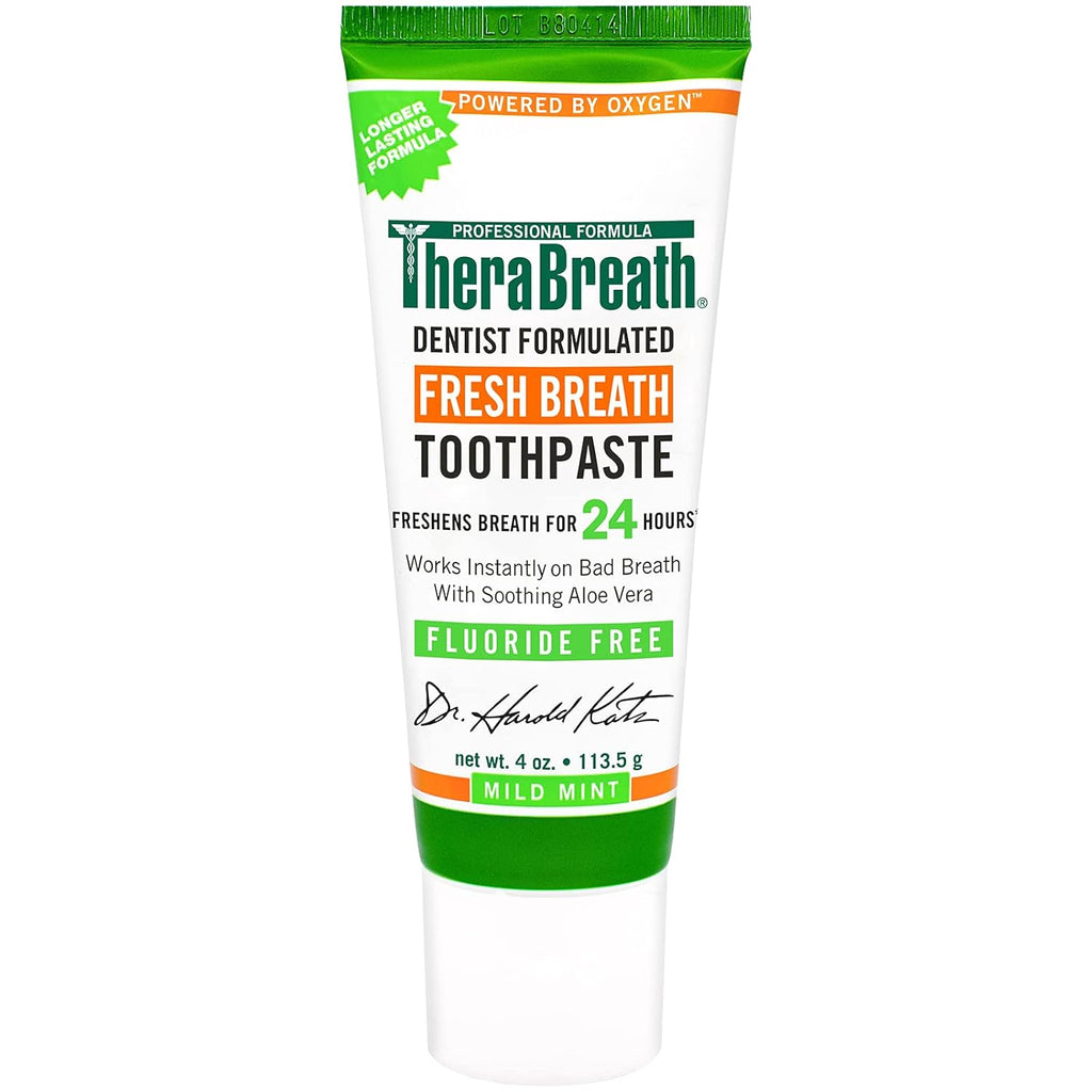 Mild Mint Fluoride Free Toothpaste, 4 Ounce (Pack of 2) G768