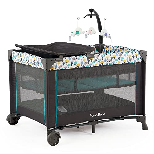 Portable Baby Playpen with Detachable Bassinet and Changing Table S923