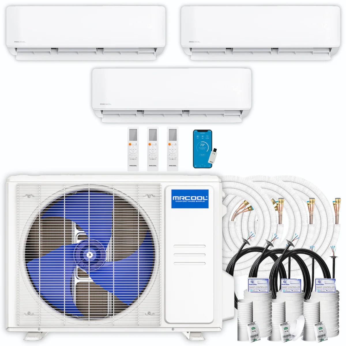 42,000 BTU 3 Zone Ductless Air Conditioner and Heat Pump Q16780