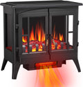 3D Infrared Electric Fireplace Stove, Freestanding Fireplace Heater, 1000W/1500W A287349