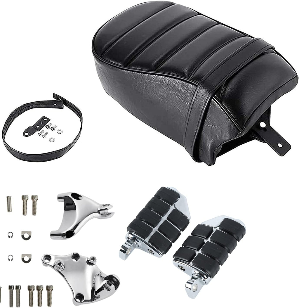 Rear Passenger Pillion Seat FootPegs Mount Kit for Harley Sportster Iron 883 XL883N 2016-2022 Iron 1200 XL1200NS 2018-2022 E64013