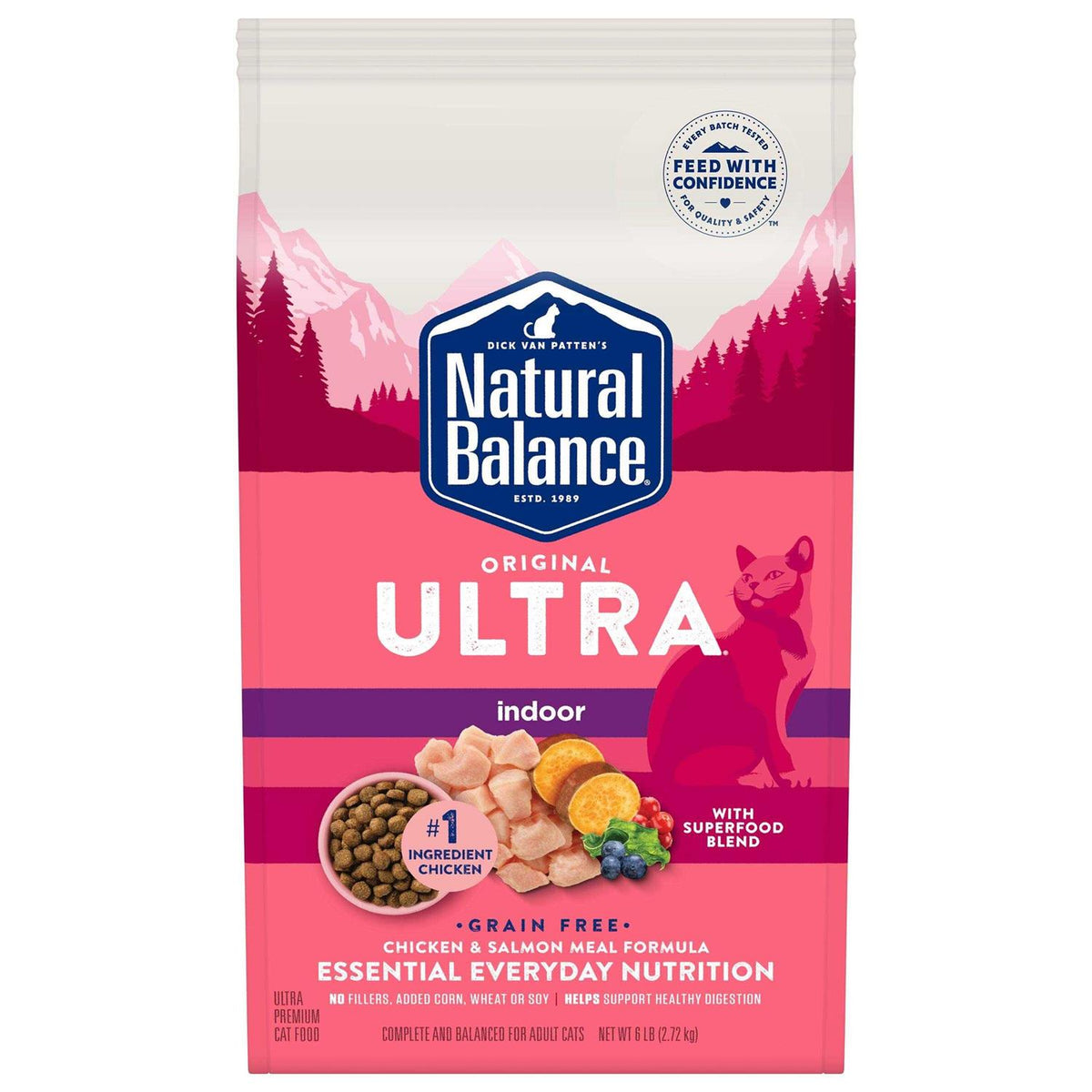 Chicken & Salmon Meal Dry Cat Food L15259