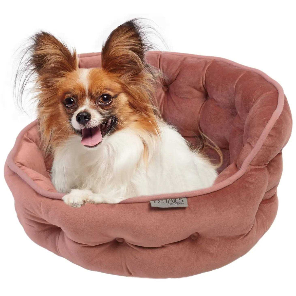Ultra Plush Tufted Velvet Round Cuddler Pet Bed E797