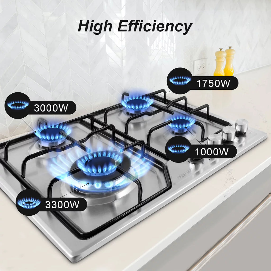 4 Burner Stainless Steel Gas Cooktop O976