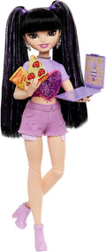 Renee Posable Fashion Doll with Long Black Hair, 11 Pieces F8110