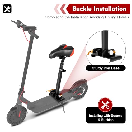Adjustable Electric Scooter Seat 10.23 * 6.29inch Aluminum Rod L7429