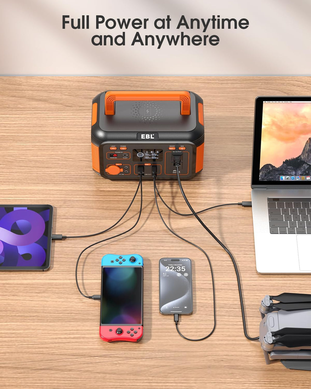 Portable Power Station 300W 269.36Wh Lithium Battery U303777