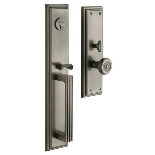 Satin Chrome Double Cylinder Mortise Handleset Trim Set G4724