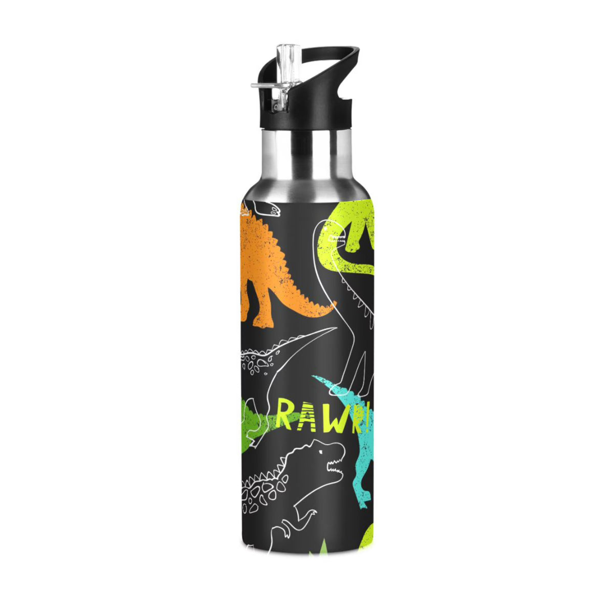 Stainless Steel Insulated Water Bottle with Straw Lid D77784