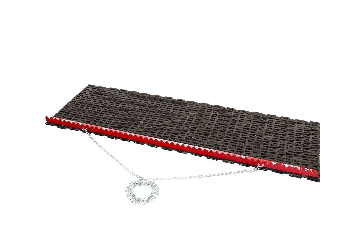 Drag Mat, 6 ft. W, Rubber/Steel D409
