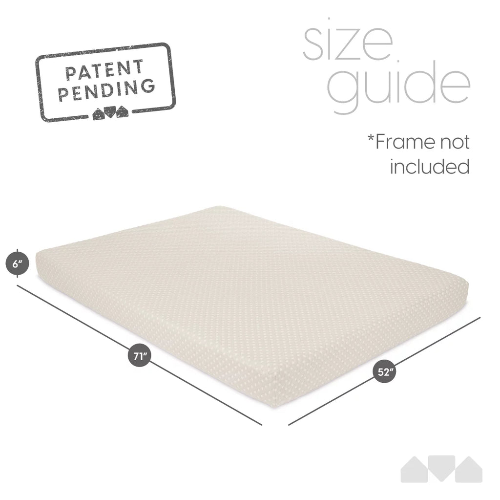 Memory Foam Futon Mattress Full Size Black K5182