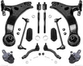Front Lower Control Arms with Ball Joint Sway Bar Tie Rods with Boot U60977
