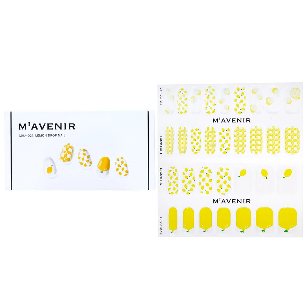 Yellow Lemon Drop Nail Sticker 32pcs U209