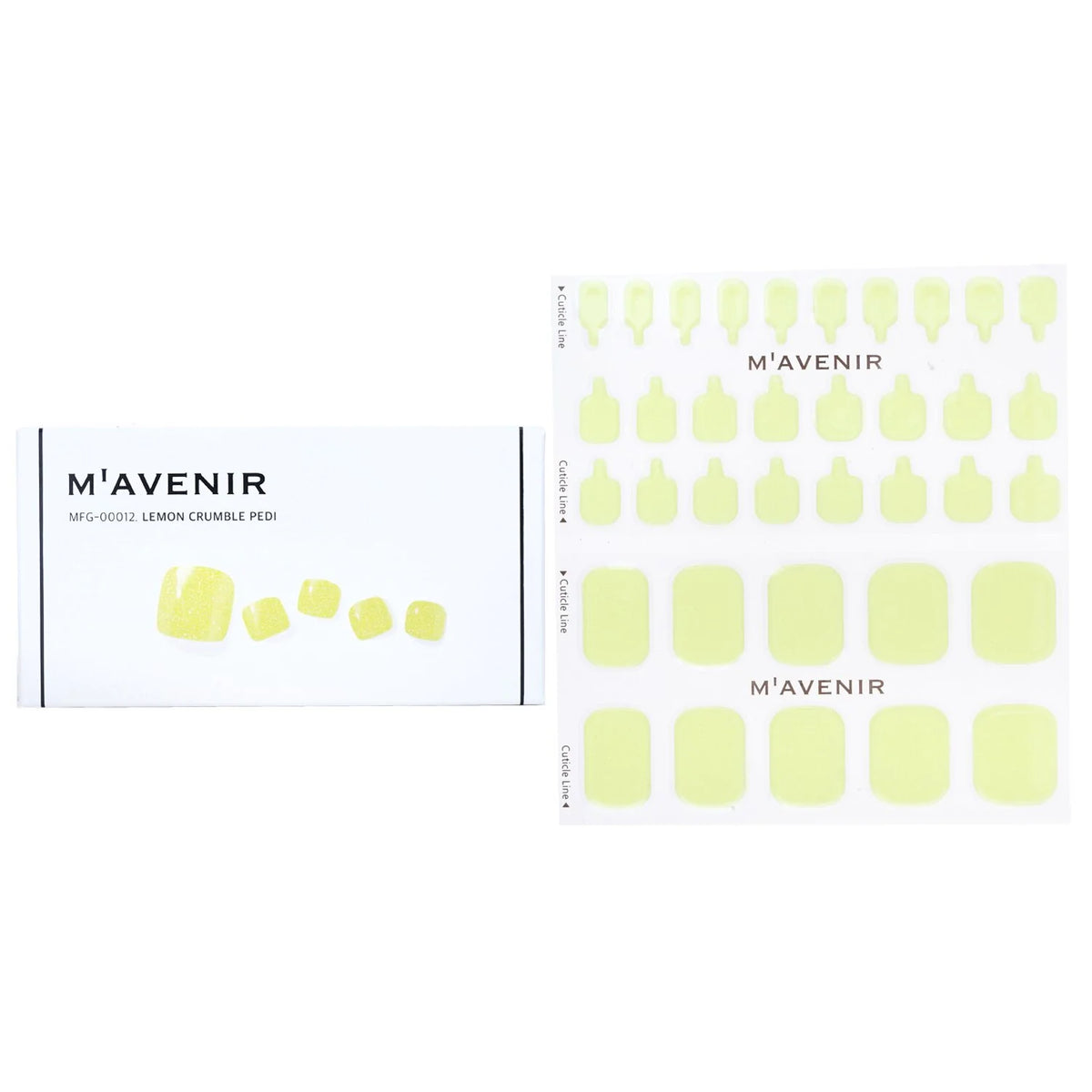 Yellow Lemon Drop Nail Sticker 32pcs U209