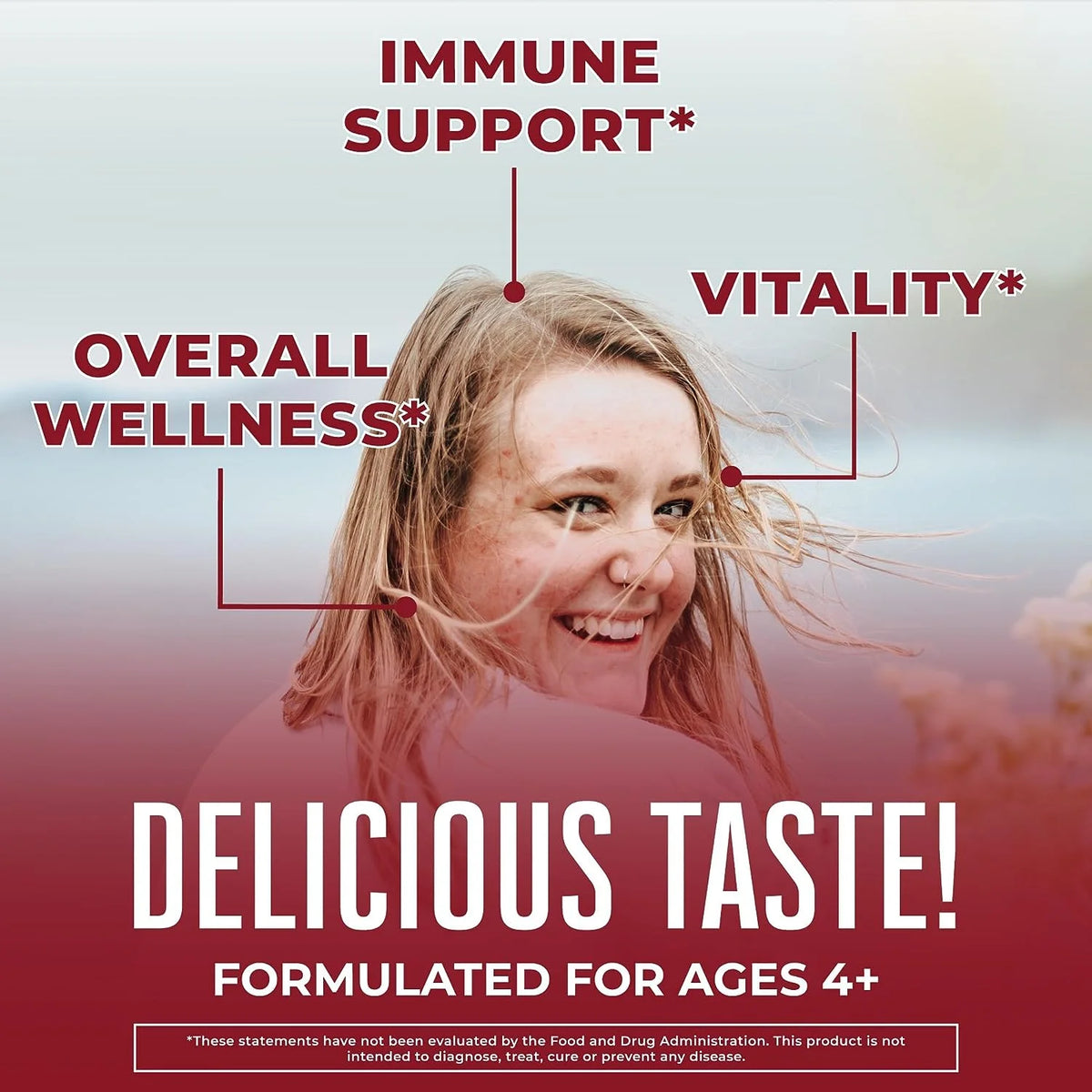 Organic Elderberry Gummies with Echinacea, Vitamin C and D, 90 Gummies Q91805