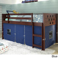 Blue Tent Twin Low Loft Bed W378442