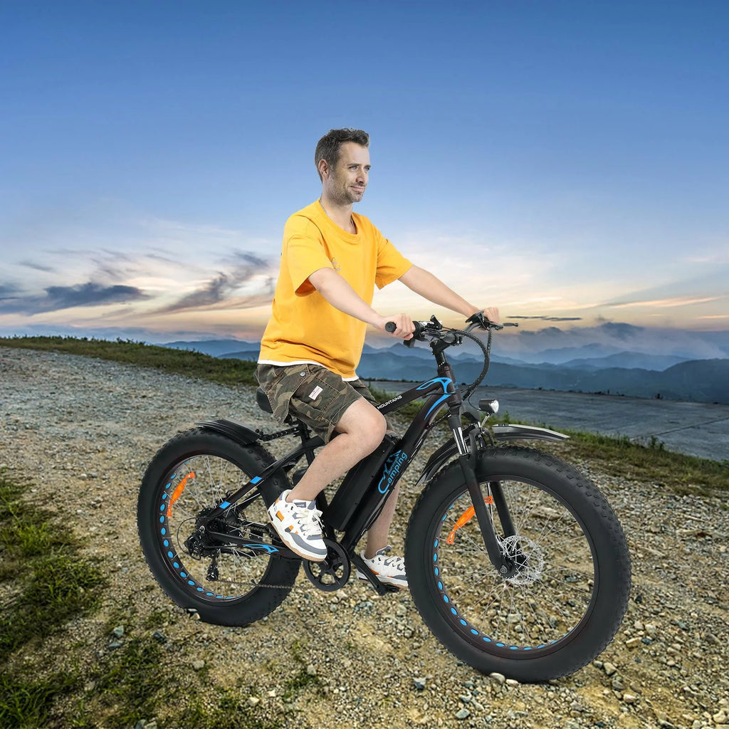 26 inch 7-Speed Electric Mountain Bicycle 500W 48V 10Ah Q44522
