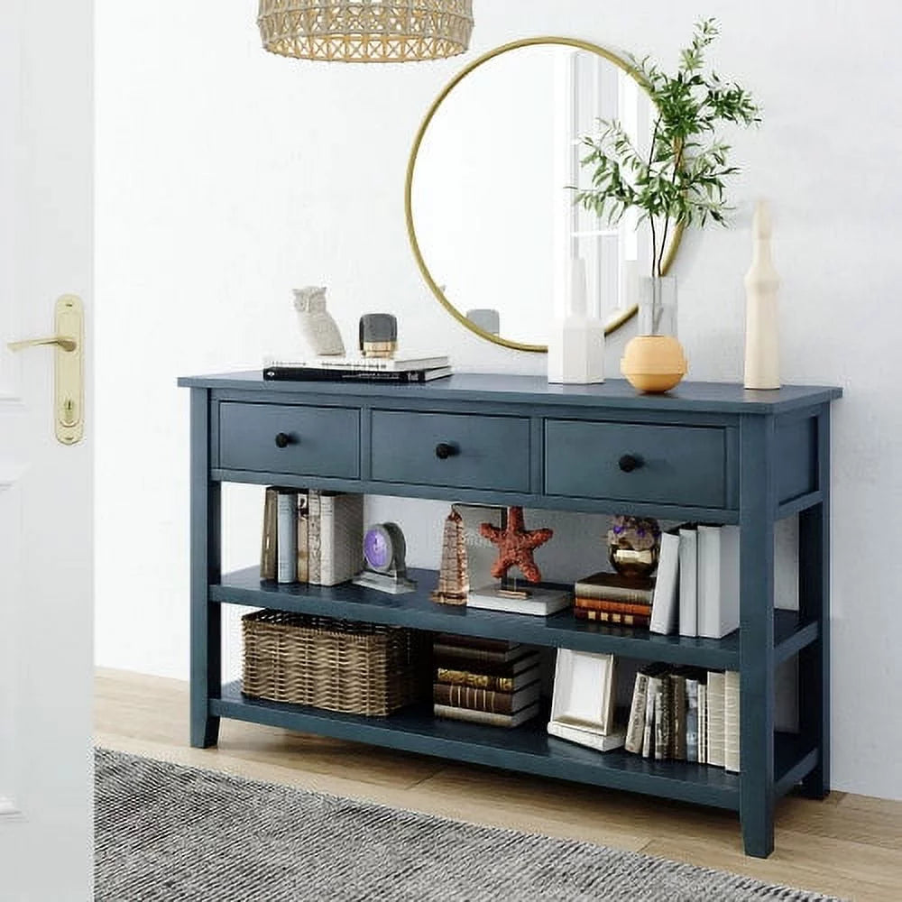 Console Table with Pine Solid Wood Frame and Legs Z262