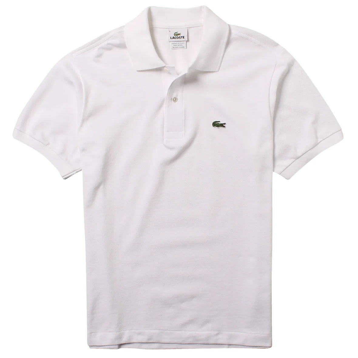 White Men's Classic Fit Short Sleeve Polo Shirt N43030