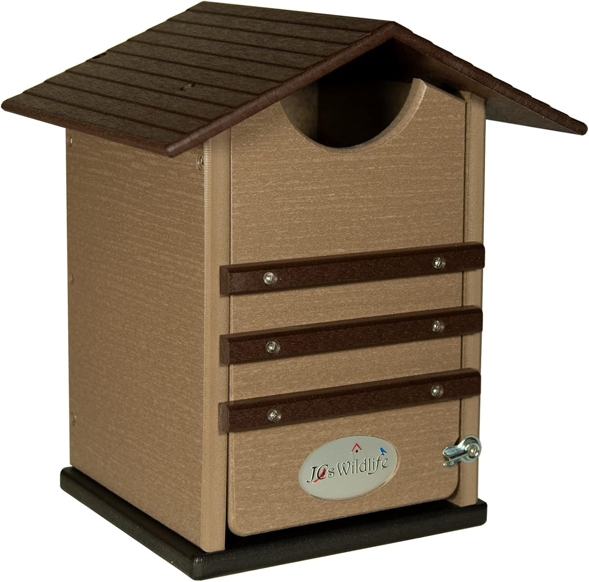 Cardinal Red and Gray Poly Screech Owl Nesting Box Q73456