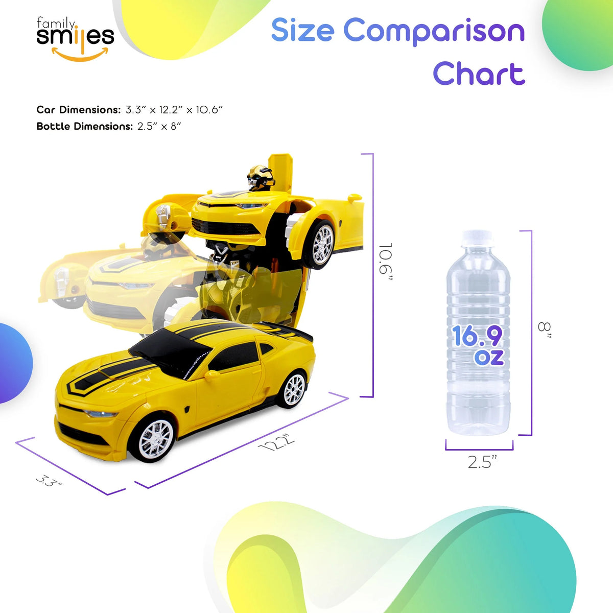 Remote Control Transforming Toy Car Robot L942167