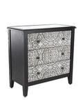 3 Drawer Wood and Iron Cabinet Y49231