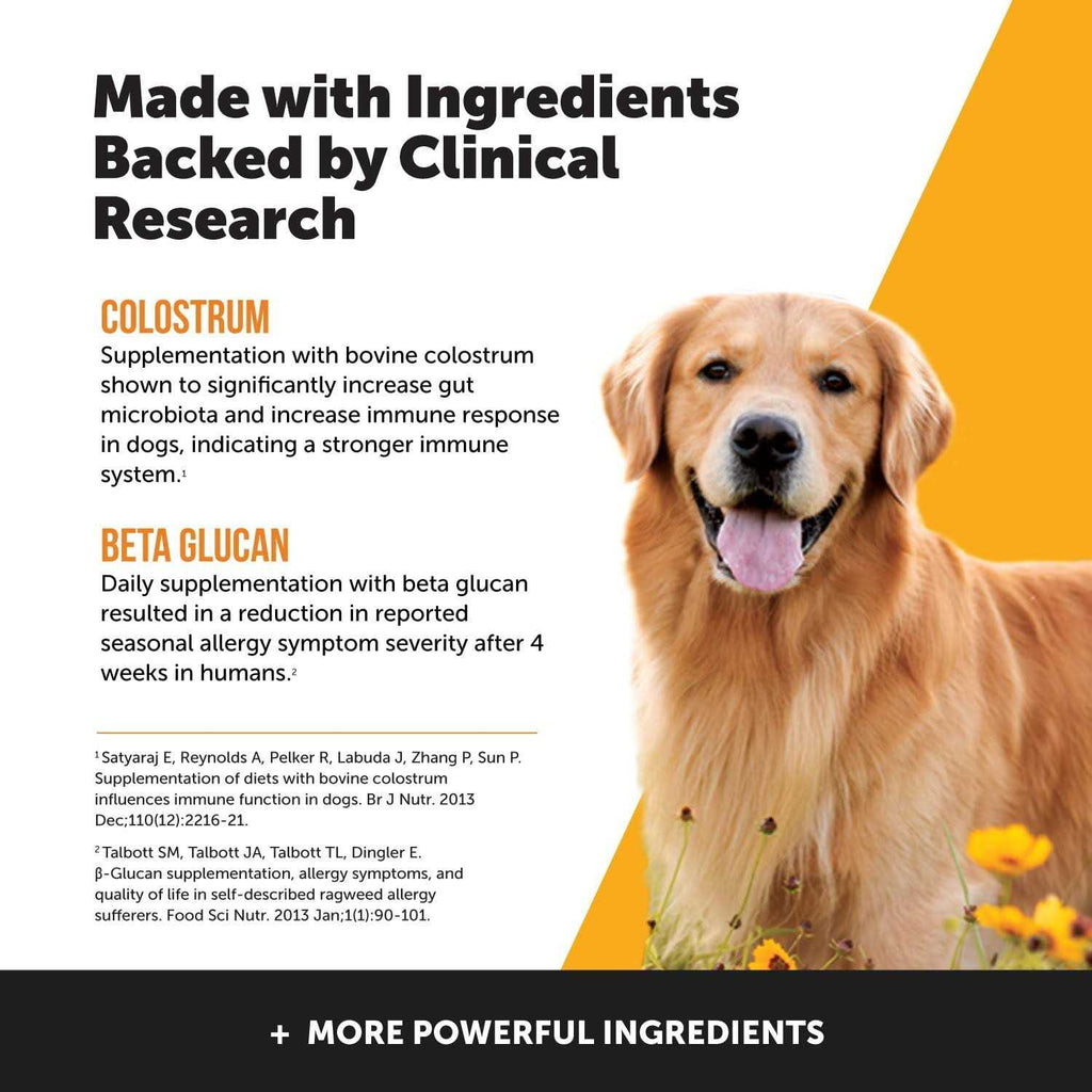 Dog Allergy Support Supplement with Probiotics Omegas and Zinc R6382