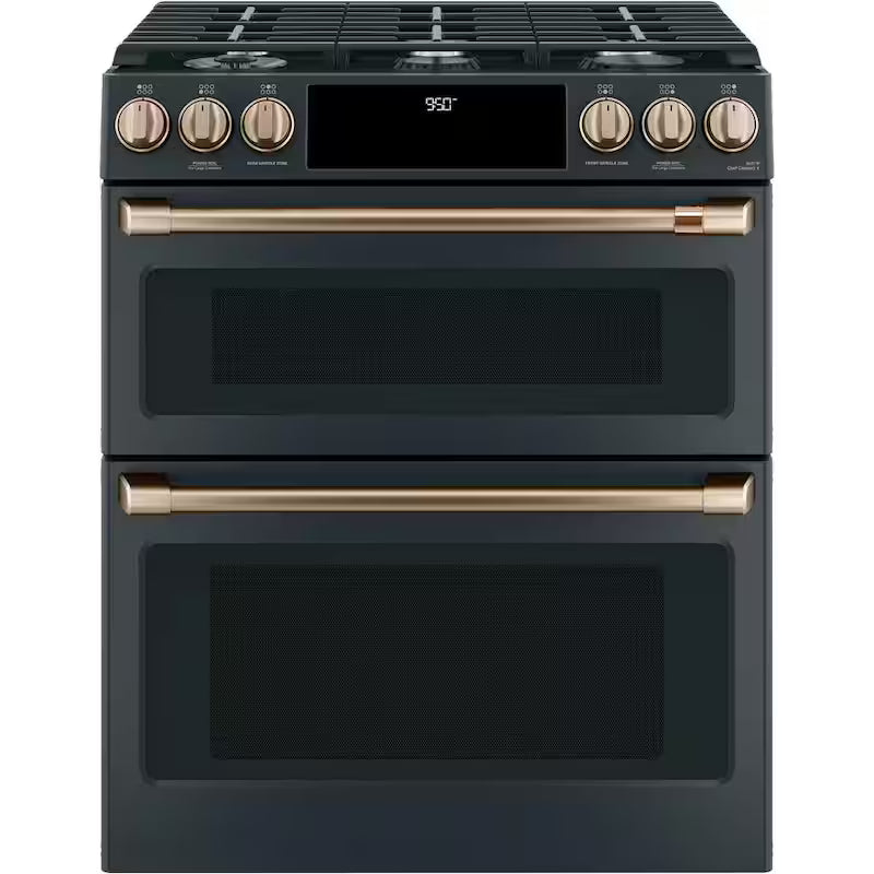 Gas Range Handle and Knob Kit in Brushed Bronze H4337