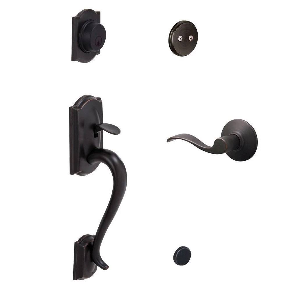 Aged Bronze Dummy Door Handleset P5552