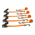 400 lb. Capacity 1 in. x 15 ft. Ratcheting Tie-Downs 4-Pack I4607