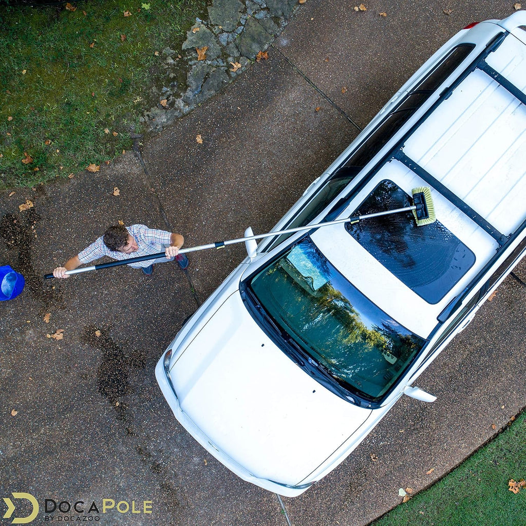 Car Cleaning Kit with Soft Car Wash Brush, Squeegee, Mitt, Microfiber Cleaning Head & Extension Pole G587211